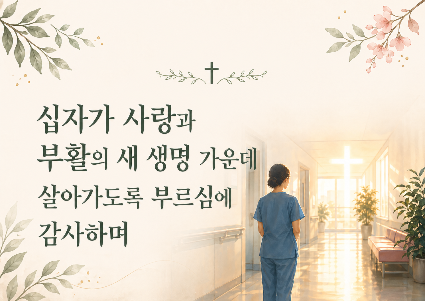 십자가 사랑과 부활의 새 생명 가운데 살아가도록 부르심에 감사하며